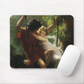 Lovers op een Swing. Lente van Pierre Auguste Cot Muismat (Met muis)