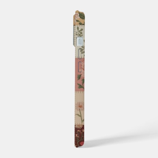 Lovers Patchwork Quilt Floral Botanical Rose (Côté gauche)