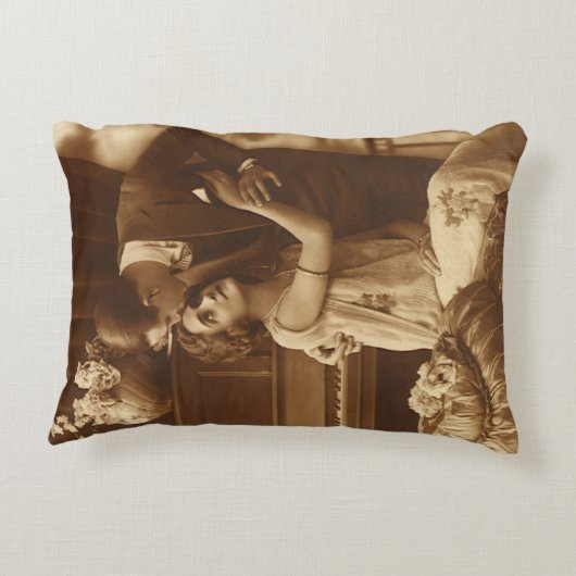 Lovers, Romance van liefde Romantische muziek Accent Kussen (Achterkant)