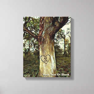 Lovers Tree Canvas Afdruk
