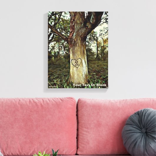 Lovers Tree Canvas Afdruk (Insitu (Woonkamer))