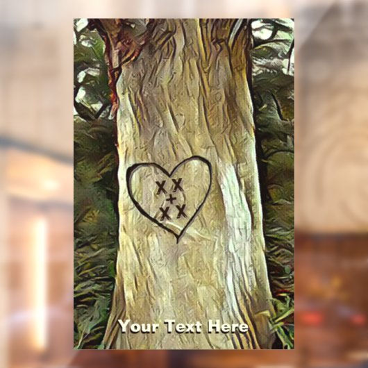 Lovers Tree Raamsticker (Vel 2)