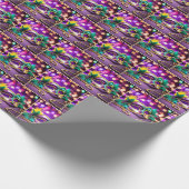 Lovertreinen Carnaval Masker Met Kralen Cadeaupapier (Hoek)