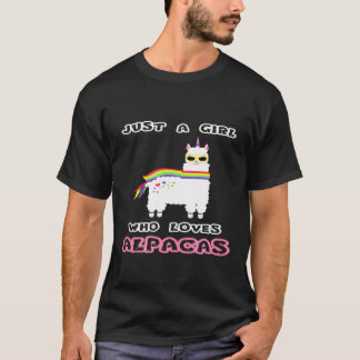 Loves Alpacas Llama Rainbow Carl Idea T-shirt