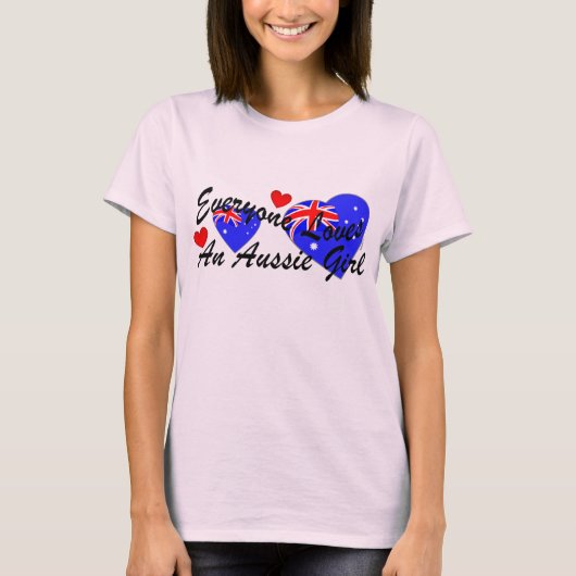 Loves Aussie Girl T-shirt (Voorkant)
