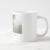 Love's Morning Brew: Gepersonaliseerde bruiloft Mo Extra Grote Beker (Rechts)