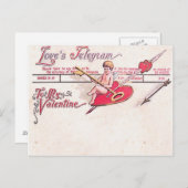Love's Telegram Briefkaart (Voorkant / Achterkant)