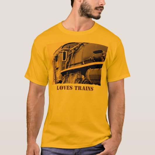 Loves Trains T-Shirt (Voorkant)