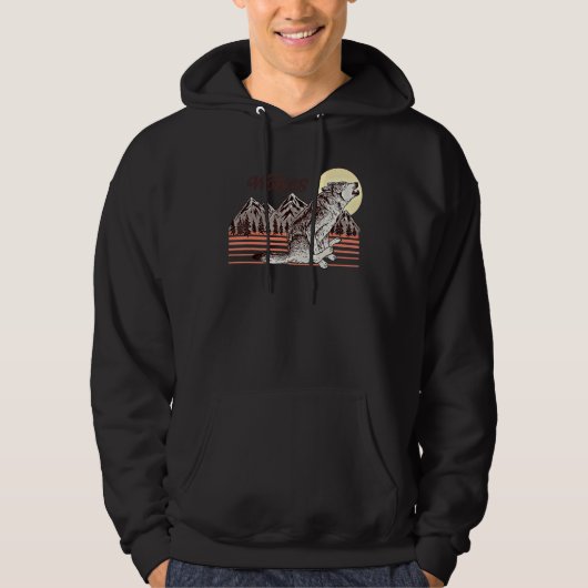 Loves Wolves wolf Cute Hoodie (Voorkant)