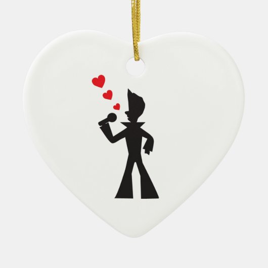 Lovesinger Keramisch Ornament (Voorkant)