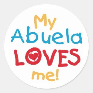 LOVESMEabuela Ronde Sticker