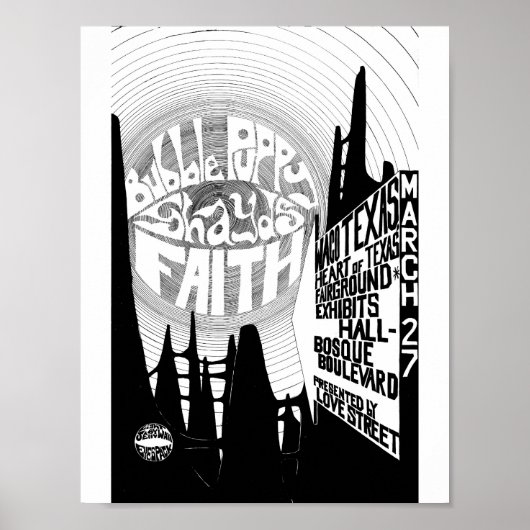 LoveStreetLightCircusflyer WacoShowMar27'69 Poster (Voorkant)