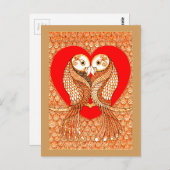 Lovevogels 2 briefkaart (Voorkant / Achterkant)