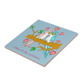 Lovevogels Ceramic Photo Tegel Tegeltje (Zijkant)