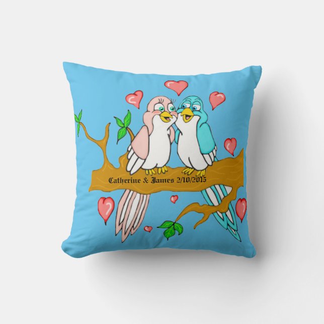 Lovevogels Kussen (Voorkant)