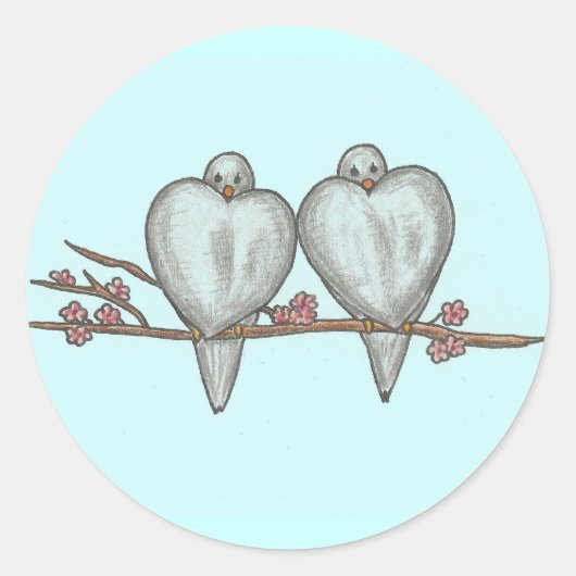 Lovevogels Sticker (Voorkant)