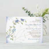 Lovevogels Zongvogels Uitnodiging tot weduwschap (Staand voorkant)