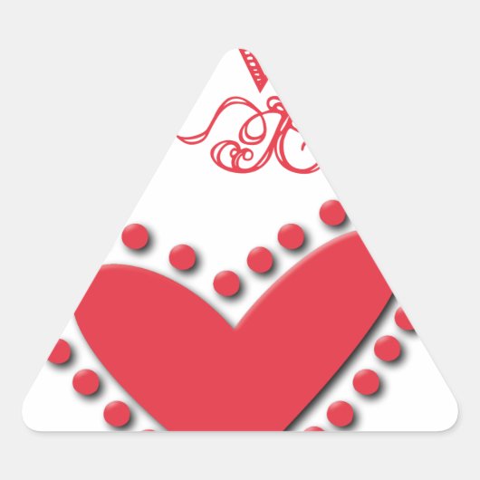 lovie driehoek sticker (Voorkant)
