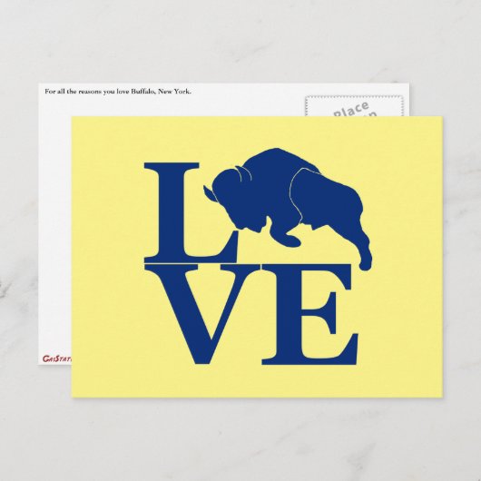 Lovin' Buffalo Briefkaart (Voorkant / Achterkant)