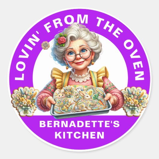 Lovin' From The Oven Ronde Sticker (Voorkant)