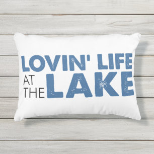Lovin Lake Life Outdoor Pillow Buitenkussen
