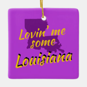 Lovin' Louisiana Cajun New Orleans Baton Rouge Keramisch Ornament