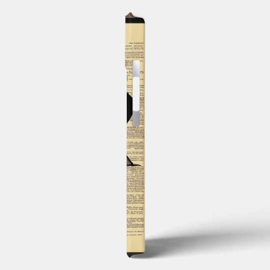 Loving Black: Two Skulls in profiel iPhone Case (Achterkant / Links)