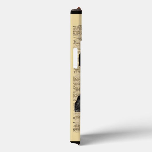 Loving Black: Two Skulls in profiel iPhone Case (Achterkant / Rechts)