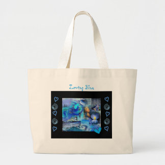 "LOVING BLUE" JUMBO-CANVAS TAS