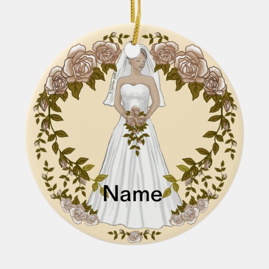 Loving Bride bruiloft Ornament (Voorkant)