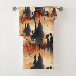 Loving Couple  Bad Handdoek