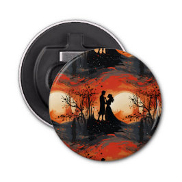 Loving Couple  Button Flesopener