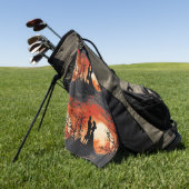 Loving Couple Golfhanddoek (Groen)