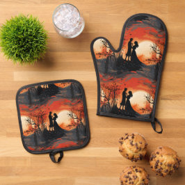 Loving Couple  Ovenwant & Pannenlap Set