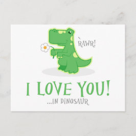 Loving Dinosaur Briefkaart