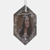 Loving Florals Memorial Glas Ornament (Voorkant Rechts)