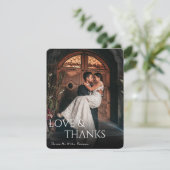 Loving Foto Terracotta Bedankkaart (Staand voorkant)