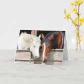 Loving Horses Kaart (Gele Bloem)