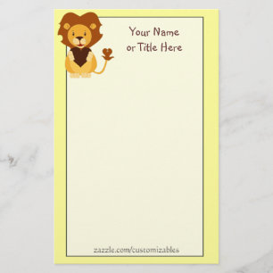 Loving Lion Stationery Briefpapier