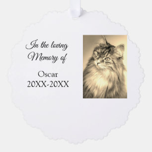 Loving Memorial Keepsake Funeral Voeg huisdier naa Ornament Kaart