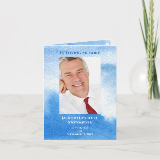 Loving Memory Celebration Memorial Photo Merci (Devant)