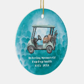 Loving Memory Golf Memorial Keramisch Ornament (Rechts)