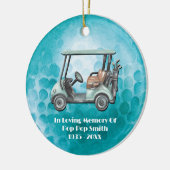 Loving Memory Golf Memorial Keramisch Ornament (Links)