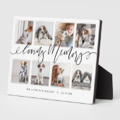 Loving Memory | Moderne huisdier-herdenkingsfotoco Fotoplaat (Zijkant)