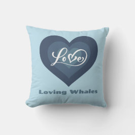 Loving Whales Grappig Cadeau Voor Walvissen Liefhe Kussen