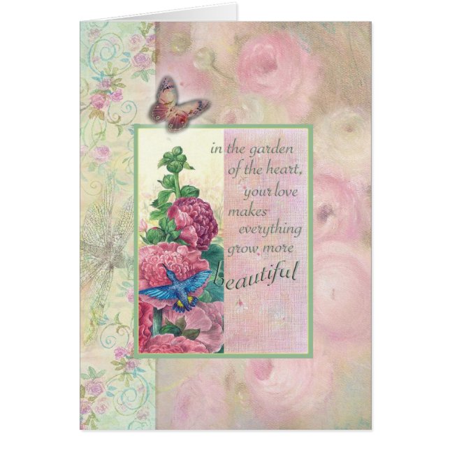 Loving Words for Mam Hummingbird Botanical (Voorkant)