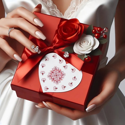 Loving You Seamless Doodle valentijn Heart Sticker