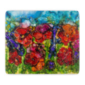 Lovitude Hot Mess Garden Glass Cutting Board Snijplank (Voorkant)