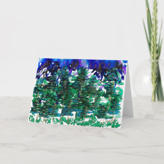 Lovitude-Kaarten kijken hoe bomen slapen Bedankkaart
