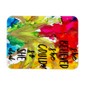 Lovitude Magnet "Elle Croyait Qu'Elle Pourrait" (Horizontal)